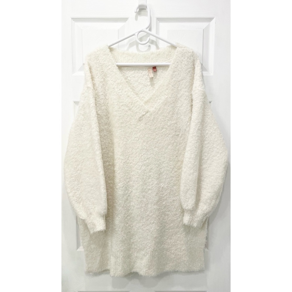 Anthropologie Pilcro Teddy V-Neck Tunic Sweater
